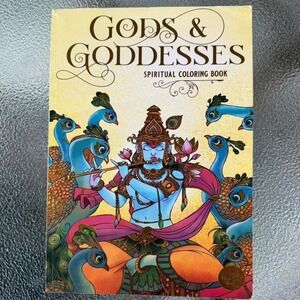 Gods & Goddesses Spiritual Coloring Book by Krishna Trivedi Adult Coloring Book